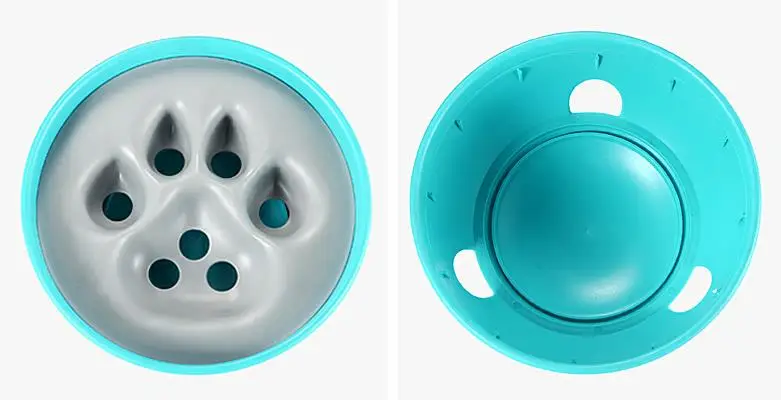 

QQQPET BPA Free Dog Bowl Part Bowl Part Puzzle Pet Leaking Bowl Anti-Choke Slow Eat Healthy Leaking Bowl Feeders