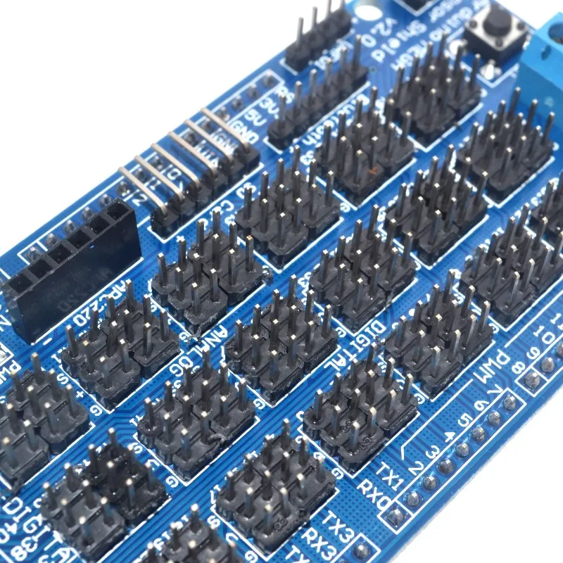 Датчик для Arduino MEGA Shield V1.0 V2.0 выделенная Плата расширения 2560 Sup IIC Bluetooth SD детали