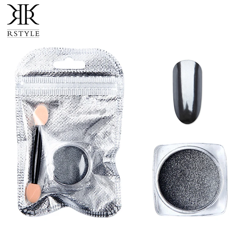 ROSALIND Новый 1 шт порошок с зеркальным эффектом дизайн ногтей Блестящий Spangles