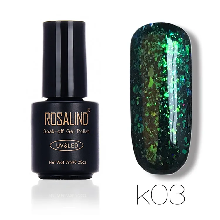 RAK03 ROSALIND гель 1S 7 мл Блестящий Galaxy Гель-лак для ногтей цветной Блестящий Гель-лак УФ светодиодная лампа Блеск Полупостоянный дизайн ногтей - Цвет: RAK03