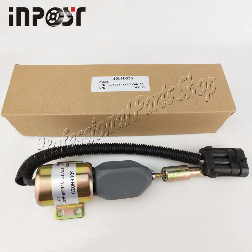 

Запорный соленоид 1751ES-12E6UC4B1S5 12 В F1HZ9N392A для Ford 7.8L New Holland 1085 1078