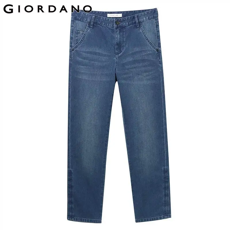 Giordano женские классические джинсовые брюки с пятью карманами данная модель имеет