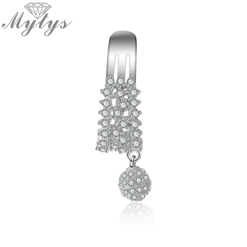 Mytys 925 пробы серебряные серьги клипсы без пирсинга для ушей CE401|Серьги-клипсы| |
