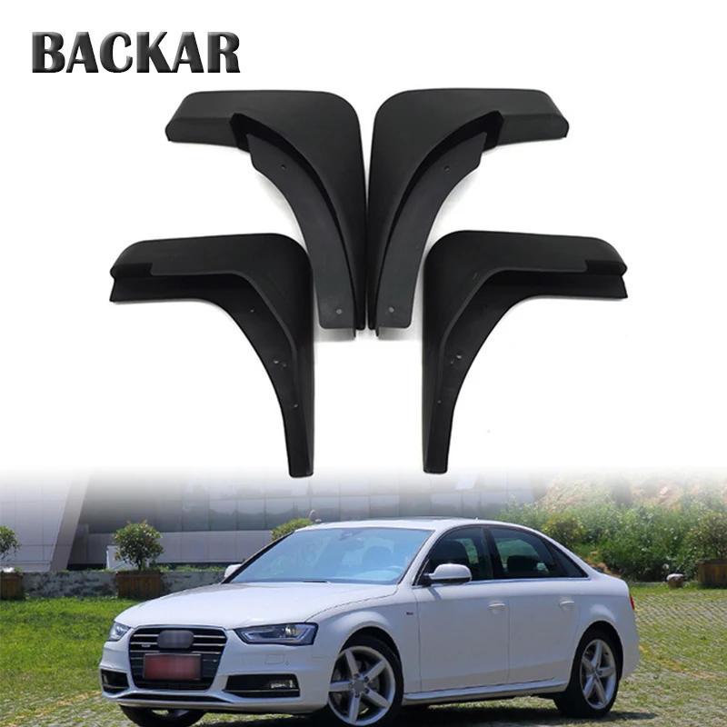 Backar автомобильные передние и задние брызговики для Audi A4 B8 2008 2009 2010 2011 2012 2013 2014 2015