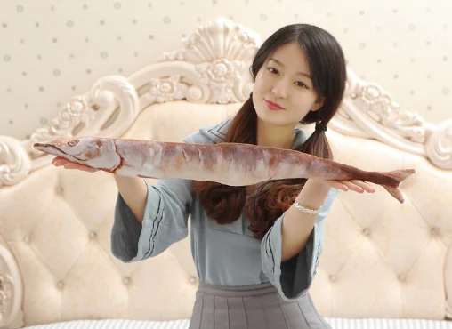 Plush toy 50cm food plush simulation saury pillow creative trace fleet flock mother salted fish PP Cotton | Игрушки и хобби