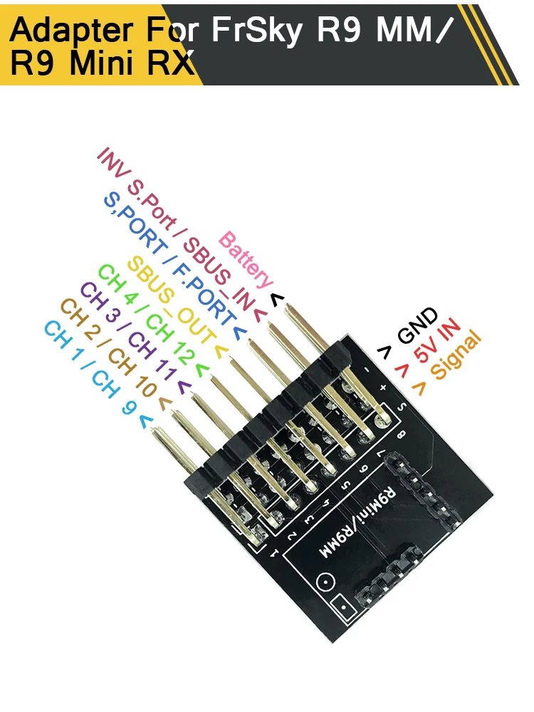 Адаптер приемника для FrSky R9MM/R9 Mini Receiver SBUS S. Порт PWM выходной сигнал для выключателя, камеры, светодиодный переключатель