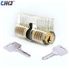CHKJ прозрачный медный замок для обучения навыкам Профессиональный визуальный навесной замок для практики взгляда для слесаря