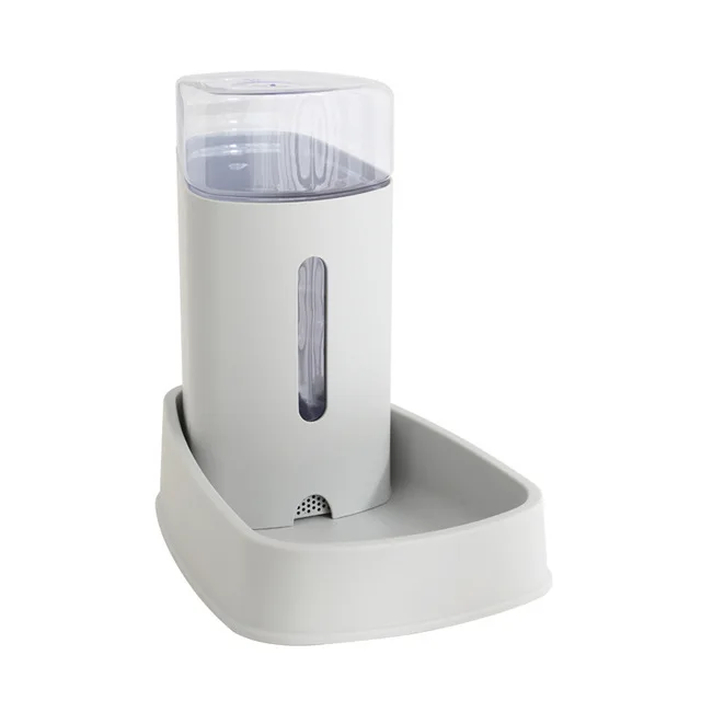 Gray water feeder Новейший 3.8L автоматический питатель для домашних животных, собак, кошек, Водяной фильтр с диспенсером, миски для воды, фонтан для домашних животных - Цвет: Gray water feeder
