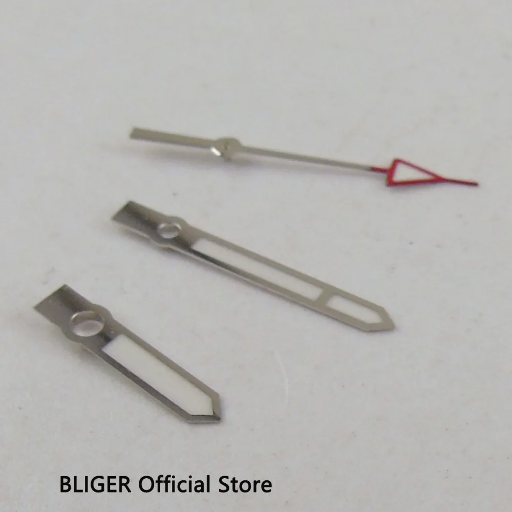 Часы BLIGER H105 новые серебристый цвет край красная стрелка светящиеся подходят для