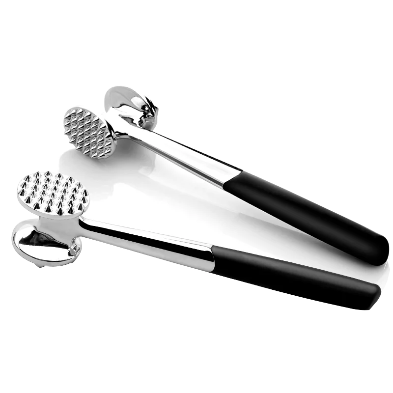 Stainless Steel Dual-sided Meat Tenderizer Hammer/Meat Mallet steak Pounder Kitchen Tool for BBQ steak, Kitchen Accessories