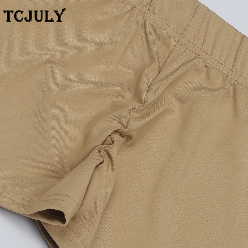 TCJULY модные летние женские спортивные шорты с высокой талией обтягивающие пуш-ап