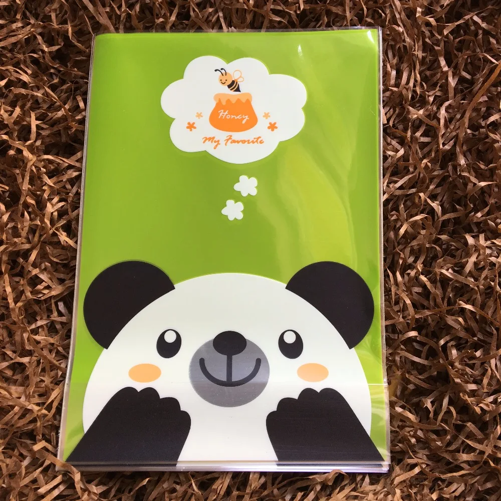 100 шт./лот Сумка с зеленым медведем свадебная конфетная плоская сумка десертный