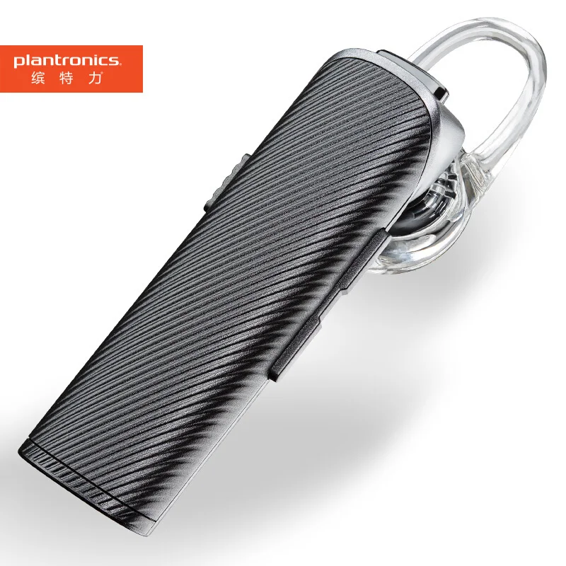 Беспроводные наушники Plantronics Explorer 110 с Bluetooth, голосовой набор с держателем гарнитуры, автомобильный зарядный микрофон для Ios Android - Цвет: Black