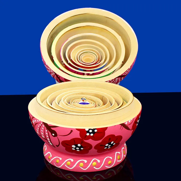 Деревянная русская игрушка гнездо 10 шт./компл. ручная роспись предметы дома