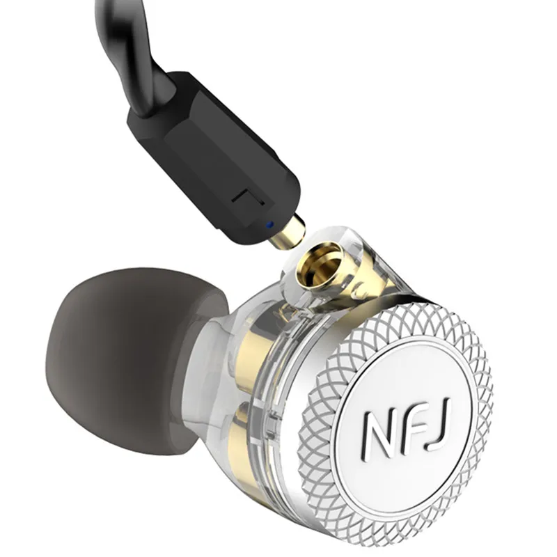 Внутриканальные наушники NFJ N300 PRO с микрофоном спортивные Hi Fi мониторные со