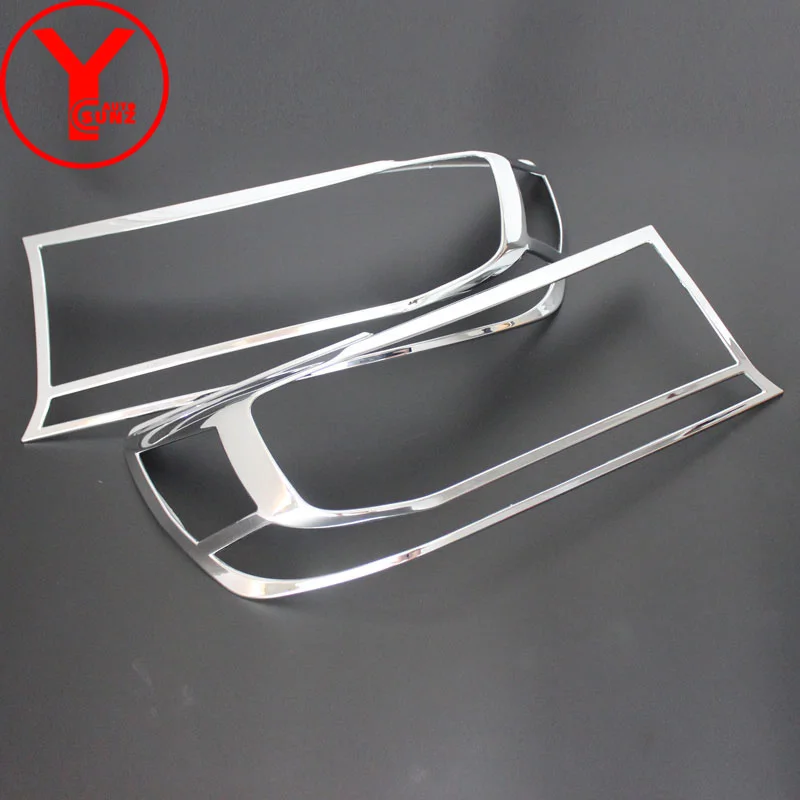 Фары Крышка для Toyota Land cruiser GXR V6 V8 ABS каркасы фонарей хром внешней части Аксессуары YCSUNZ
