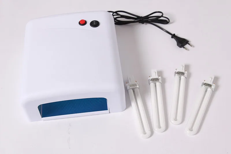 Белая УФ-лампа для ногтей 1 шт. 36 Вт лампа быстрой сушки гель-лака 4 365nm лампы