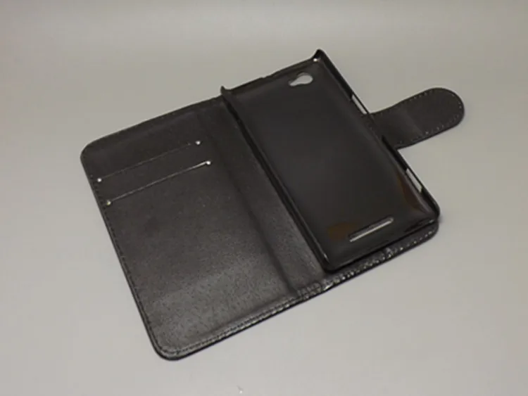 Флип кейс Crazy horse с двумя картами и 2 слотами для карт Sony Xperia M/Dual/C1905/C1904/C2004/C2005|flip