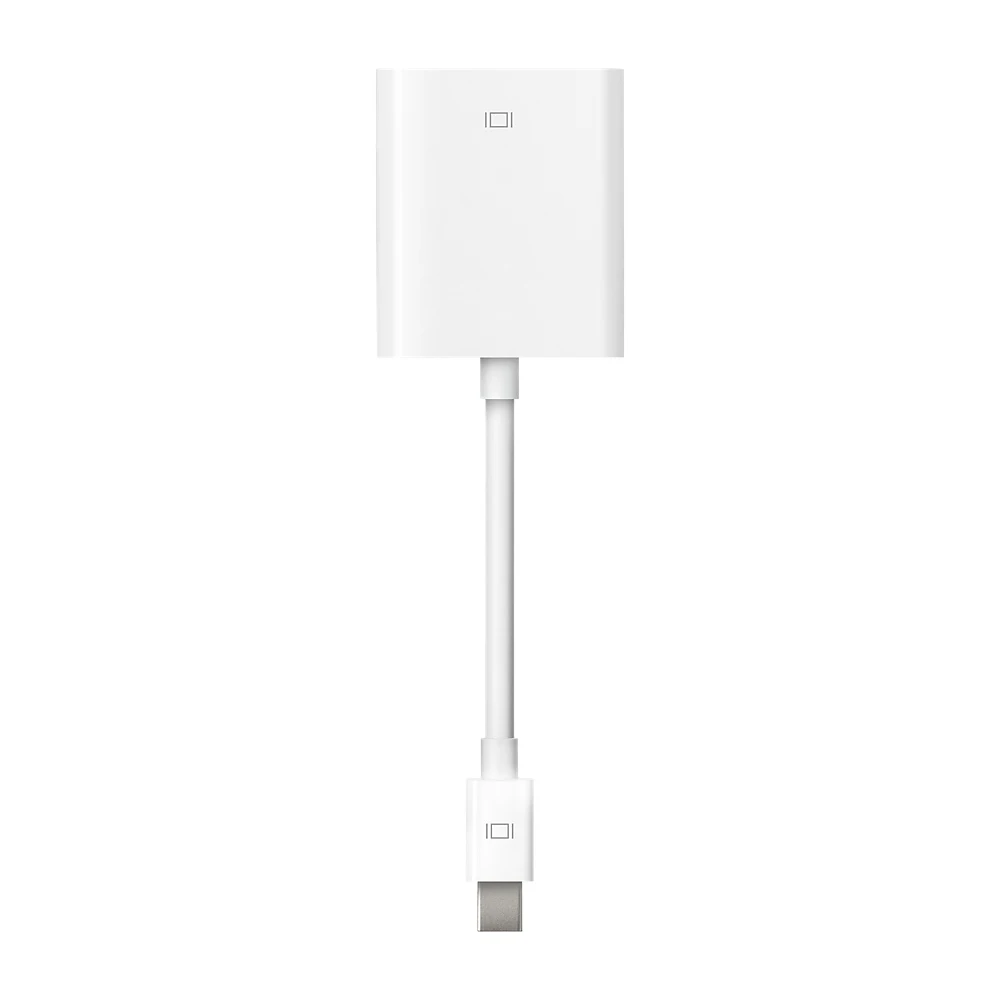 For Apple Mini DisplayPort to VGA Adapter Male/Female White |