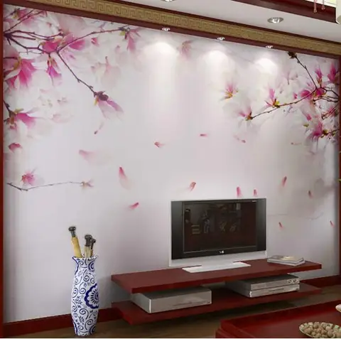 3D Рельефный цветок вишни, фотообои с цветами, Настенные обои с цветочным рисунком для гостиной, ресторана, кафе, s Sakura