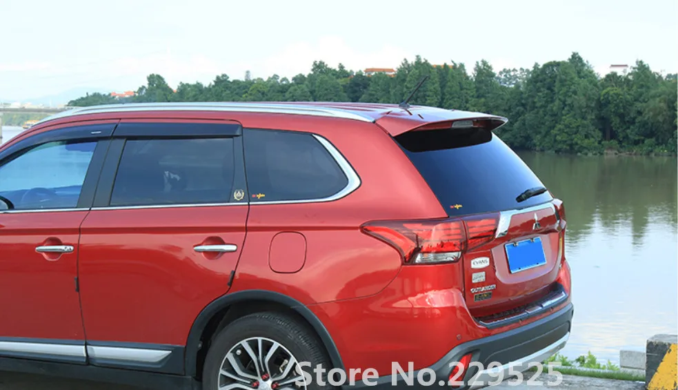 Unpaint задний спойлер на крышу дефлектор заднего крыла для 2013- Mitsubishi Outlander задний спойлер