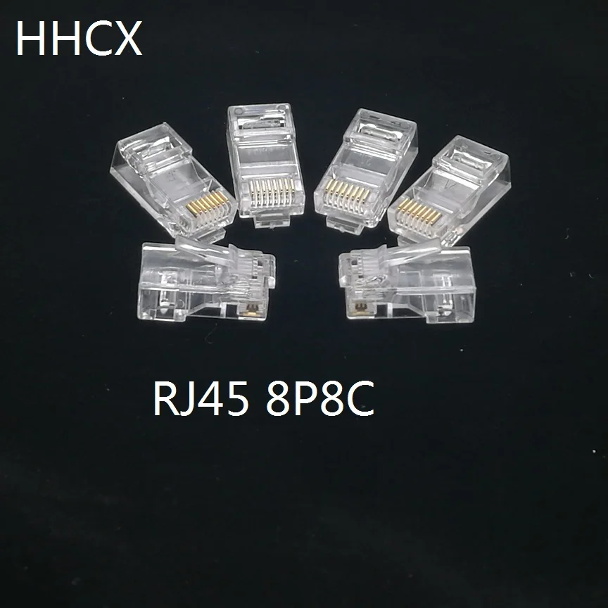10 шт./лот 8Pin RJ45 8P8C модульный разъем сетевой штекер интернет-разъем 8P8C