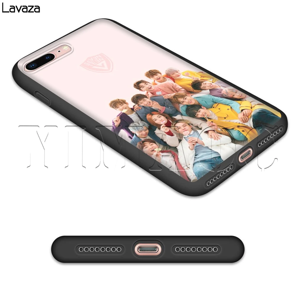Чехол Lavaza KPop Seventeen для iPhone 11 Pro XS Max XR X 8 7 6 6S Plus 5 5s se |