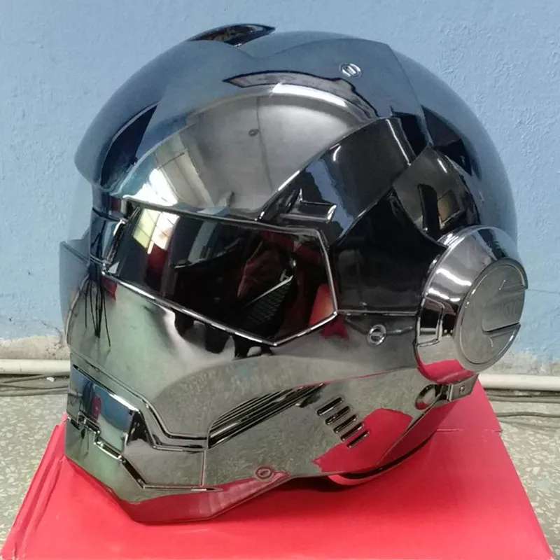 Masei велосипед Скутер moto Гальванизируйте серый железный человек Шлем rcycle шлем с