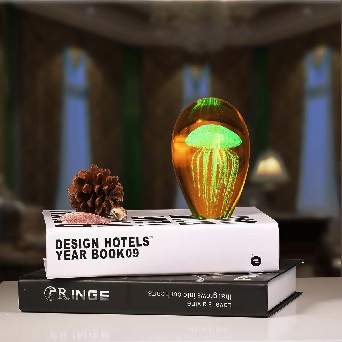 Tooarts стеклянные фигурки Медузы для домашнего декора стеклянное современное