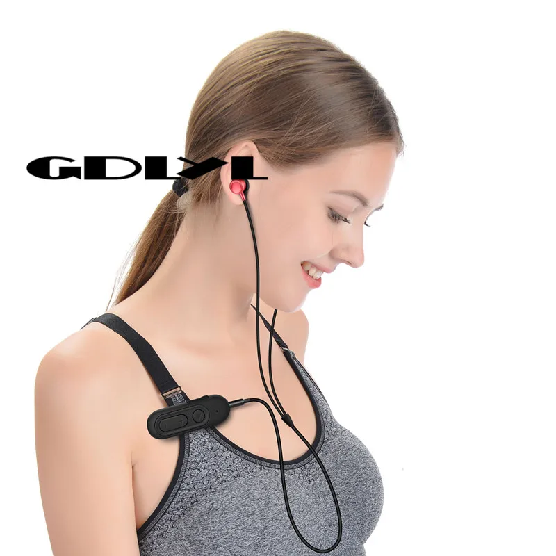 sport office lavalier wireless in ear earphone portable handsfree call headset hifi hd music bass stereo bluetooth earphone free global shipping