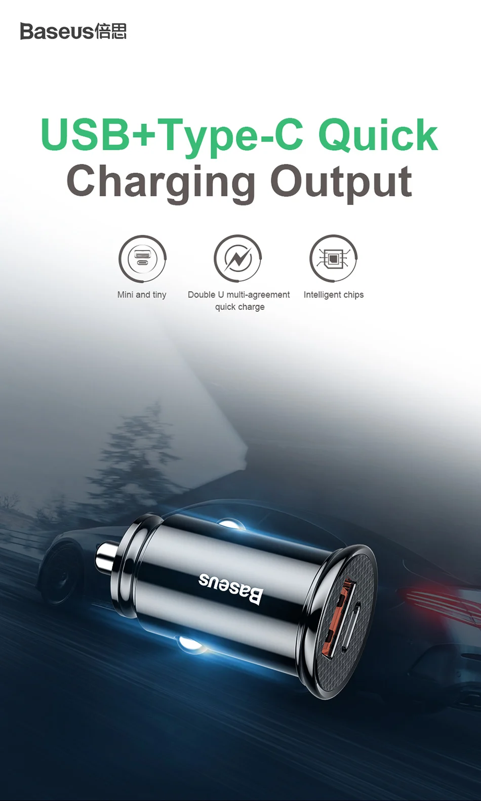Baseus Быстрая зарядка 4,0 3,0 USB Автомобильное зарядное устройство для iPhone huawei Supercharge SCP QC4.0 QC3.0 QC Быстрая зарядка PD USB C автомобильное зарядное устройство
