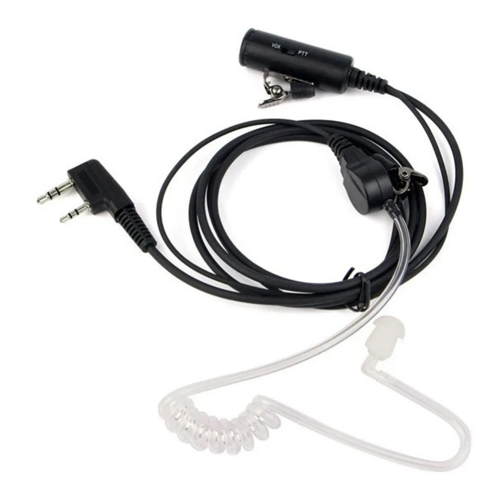 Секретная Акустическая трубка PTT + VOX для 2 контактный Kenwood WOUXUN baofeng двухстороннее
