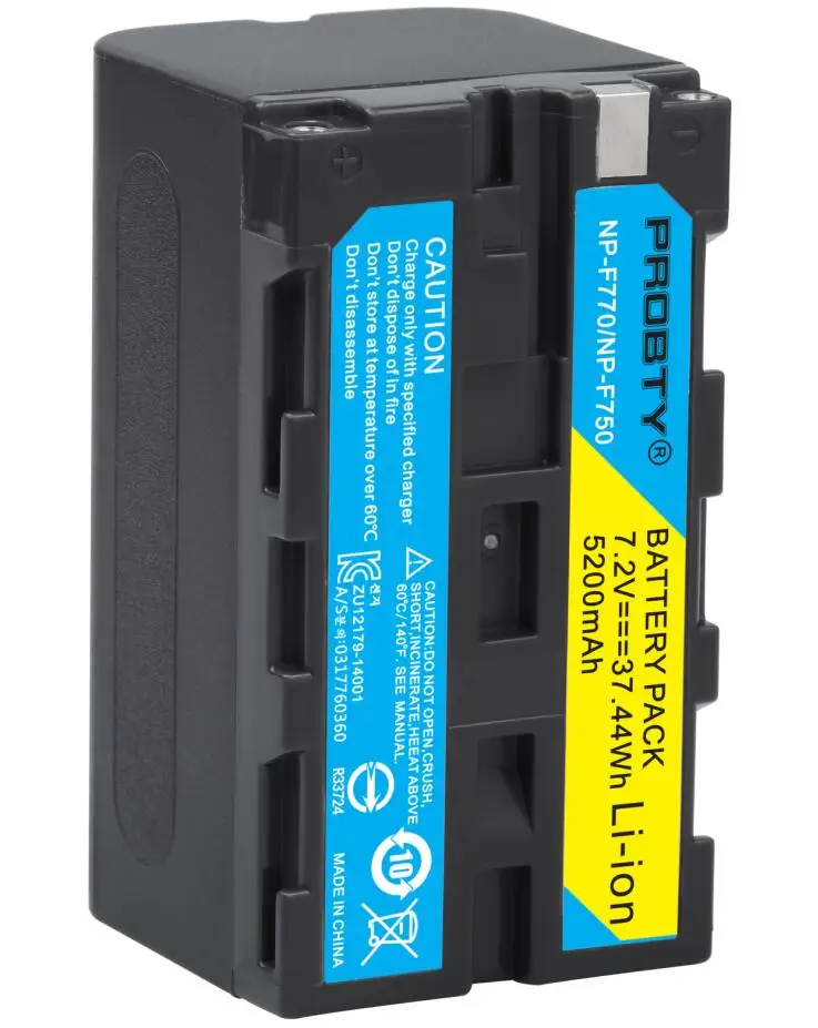 1 pcs Battery Для sony NP-F770 NP-F750 NP F770 батарея для sony CCD-RV100 SC5 TR940 TR917 Камера CN-160 CN-216 CN-304 YN 300 VL600 светодиодный видео - Цвет: 1 pcs Battery