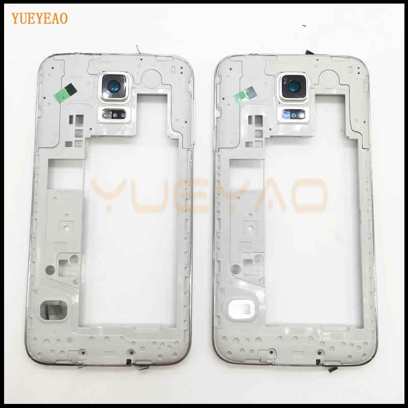 YUEYAO G900FD средний корпус для samsung Galaxy S5 Dual Sim средняя рамка задняя Ремонт Запасные