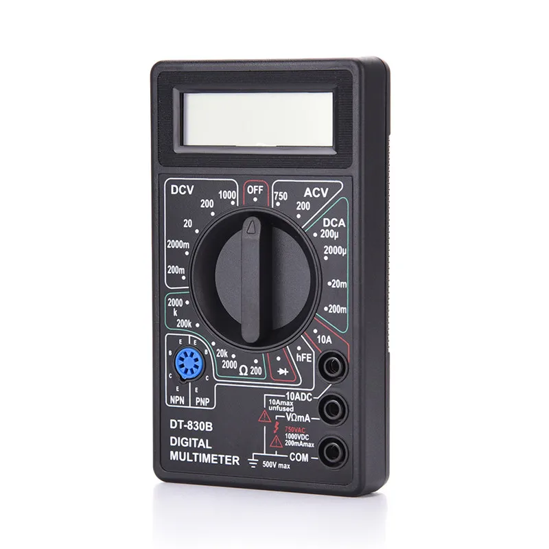 Цифровой мультиметр с ЖК-дисплеем 2 цвета переменный/постоянный ток 750 В