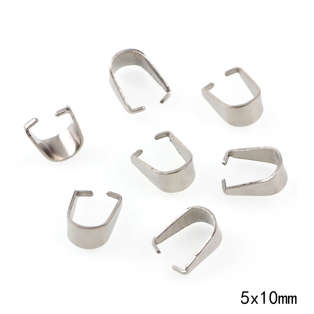 about 40pieces 16 г нержавеющая сталь зажимы для подвески и застежка крючок Серебряный зажим под ключ разъем ювелирных изделий DIY Инструменты Запчасти Аксессуары - Цвет: about 40pieces
