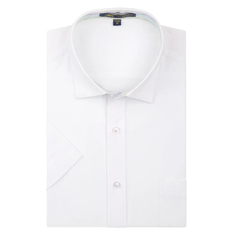 Льняные мужские рубашки новинка 2017 не железные приталенные с коротким рукавом