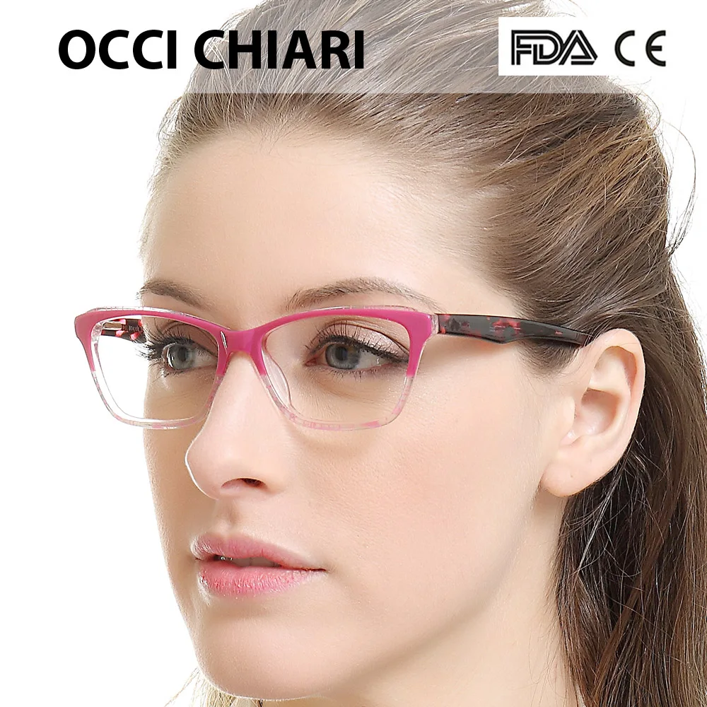 OCCI CHIARI, женские очки, оправа, оптический кошачий глаз, линзы по рецепту, медицинские оптические очки, оправа, Oculos, люнетты очки, Манн
