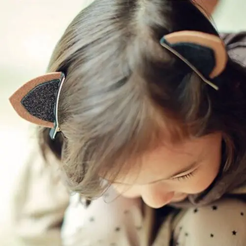 

4pc New Orecchiette Hairband Clips Hairpin Hair Accessories Cute Stereo Ear Clip Leopard