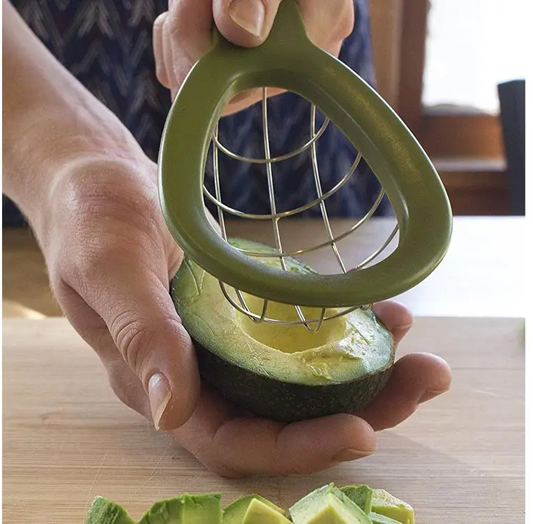 ORGANBOO 1PC Avocado Slicer Cuber Tool Melon Cutter Dice &amp Cube Avocados Kitchen Gadgets Vegetable | Дом и сад