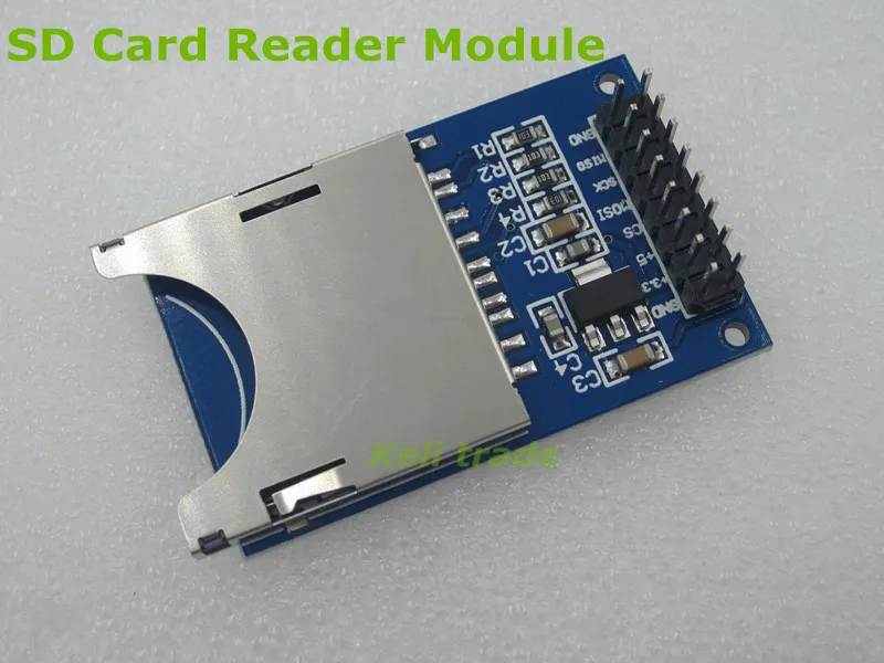 10 шт./лот модуль для чтения и письма слот SD-карты разъем считывания ARM MCU |