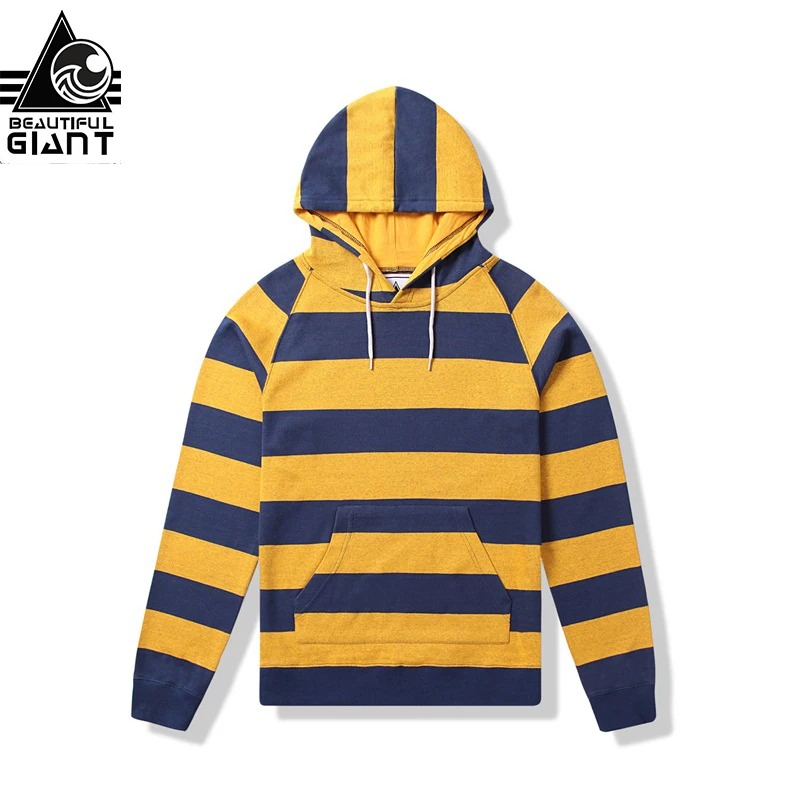 Красивые гигантские Для Мужчин's Повседневное толстовки в полоску Тонкий