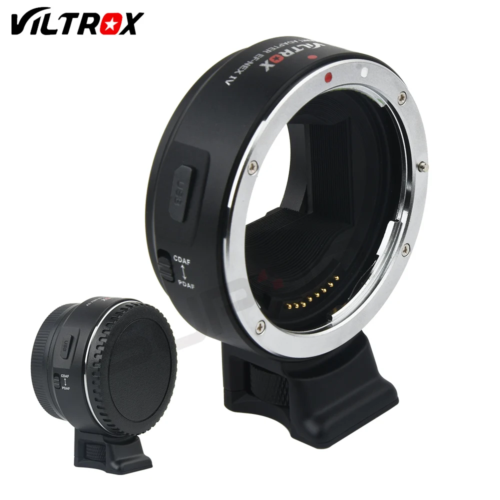 Кольцо адаптер Viltrox для объектива камеры с автофокусом Canon EOS EF крепления на Sony E NEX