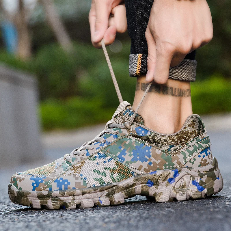 Уличная Мужская походная обувь водонепроницаемые дышащие тактические армейские