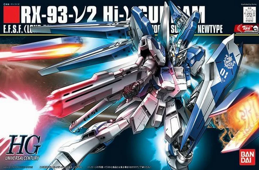 Bandai Gundam HGUC 095 1/144 RX-93-v2 Hi-v Hi-Nu мобильный костюм для сборки модели экшн-фигурки |