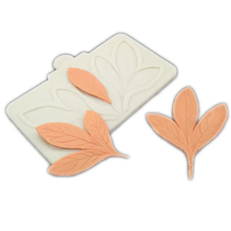 LY-0168-New силиконовая форма в виде листка украшение для свадебного торта fondant mold Diy