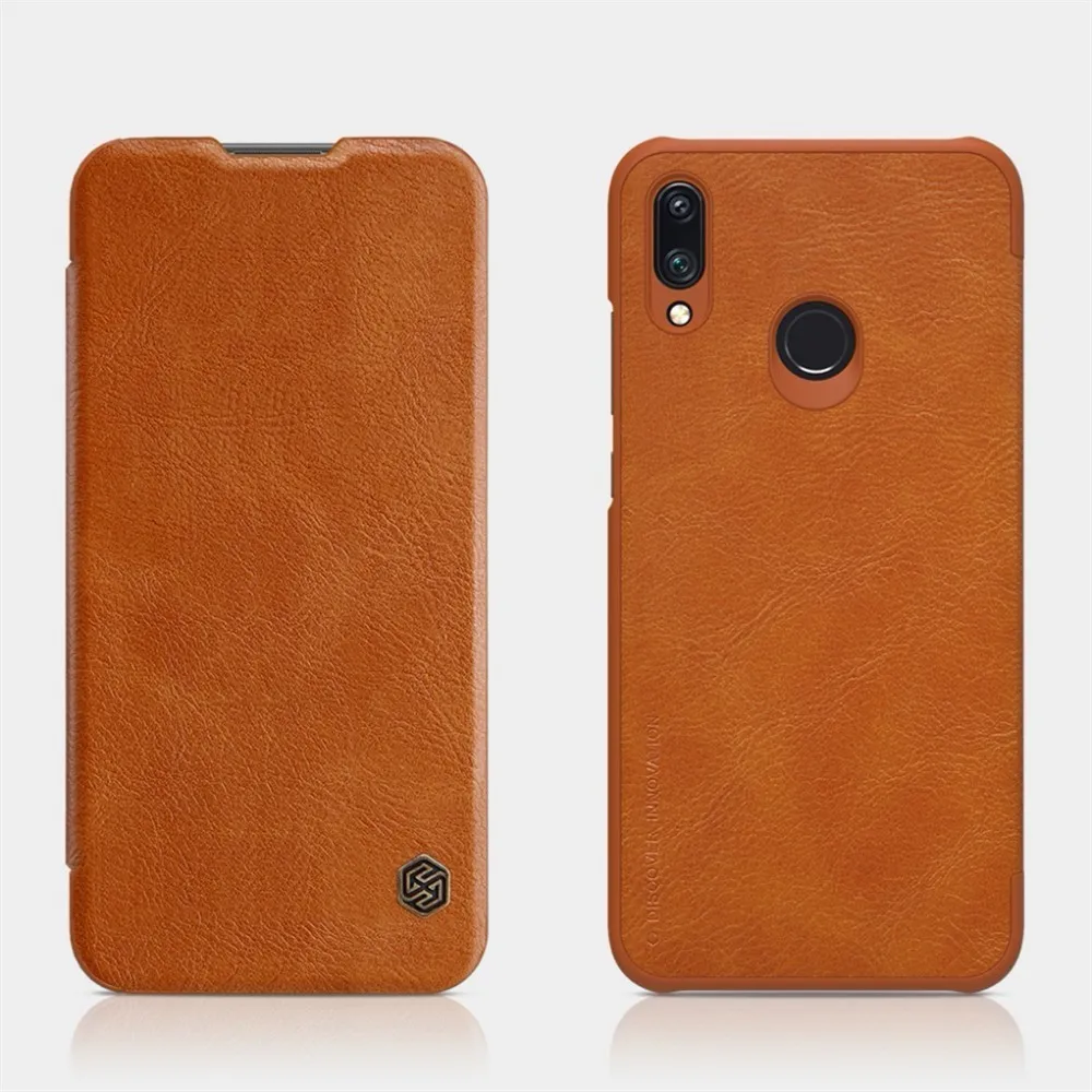 Brown Для huawei P Smart чехол Nillkin QIN серия Filp Кожаный чехол-кошелек для huawei P Smart 6,21 дюймов - Цвет: Brown