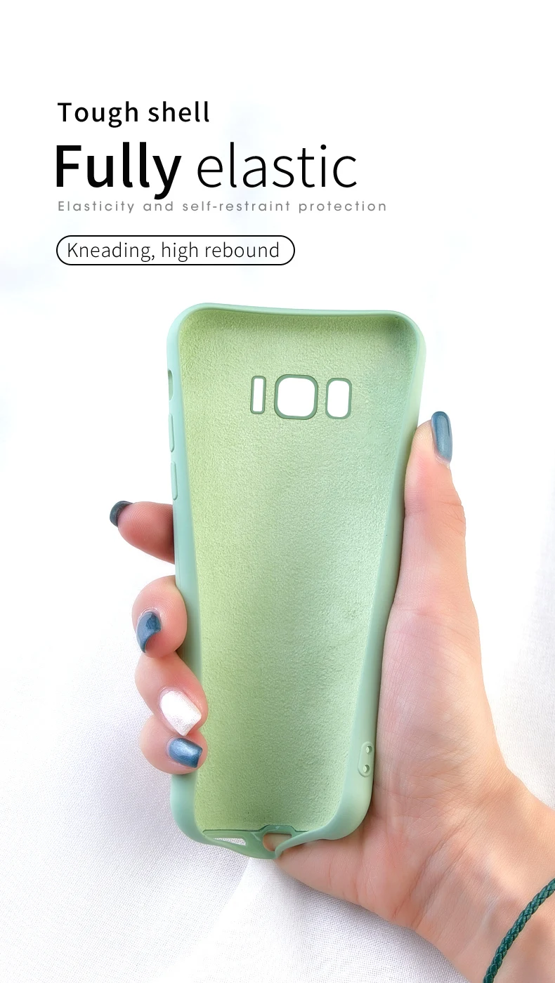 Силиконовый чехол ASINA с милым рисунком для samsung Galaxy S8 S9 S10 Plus однотонный |