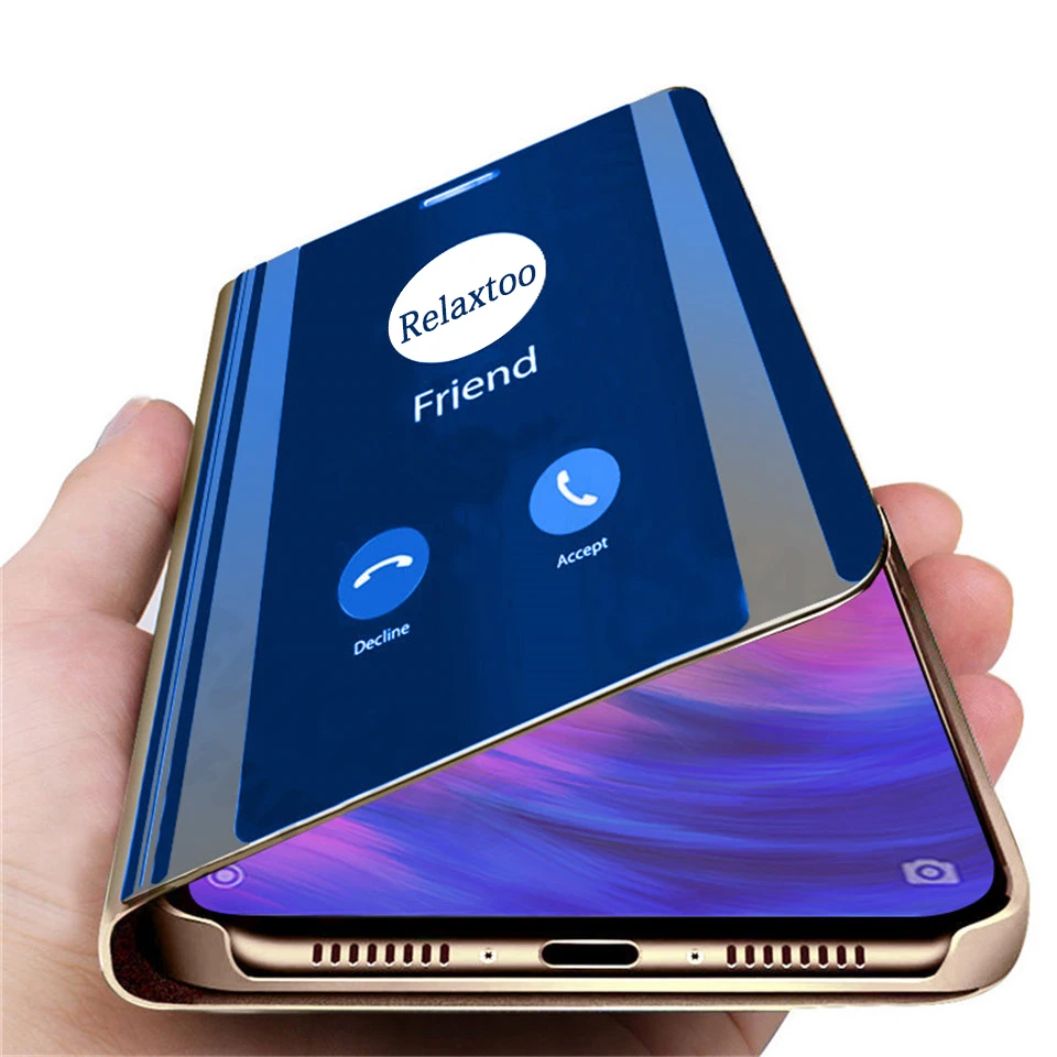 Роскошный зеркальный кожаный флип-чехол для Xiaomi Redmi Note 7 чехол Xiomi Xaomi Red Mi 6 5 Pro 6A Y1