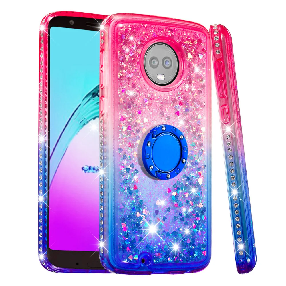 Quicksand bling Phone Case For Motorola Moto G6 Cover TPU Back 1S 5.7" |